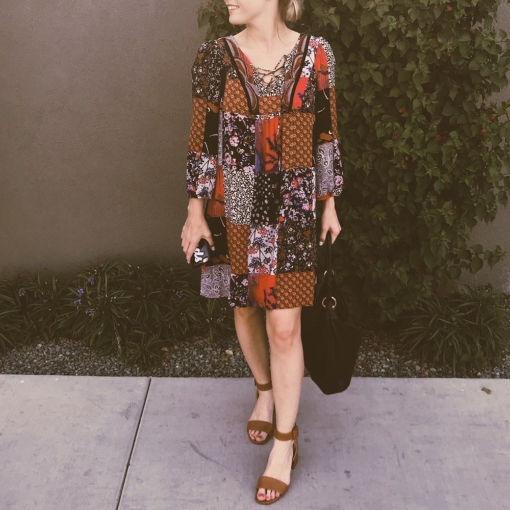 Anthro One September Embroidered Patchwork Lace-U… - image 3